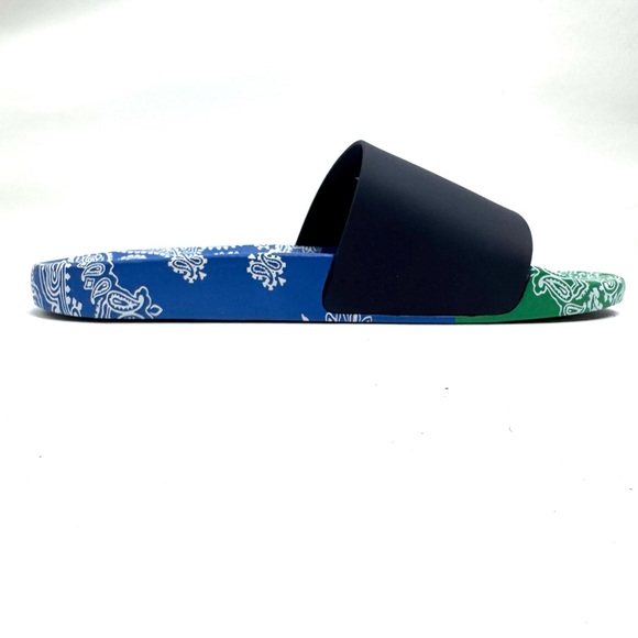 Polo Ralph Lauren Color-Block PAISLEY BANDANA BIG PONY Pool Slides main image 8